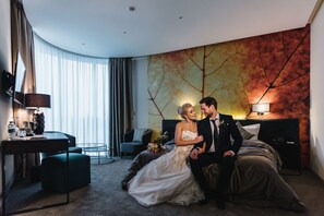 Ropa de cama de alta calidad y minibar 