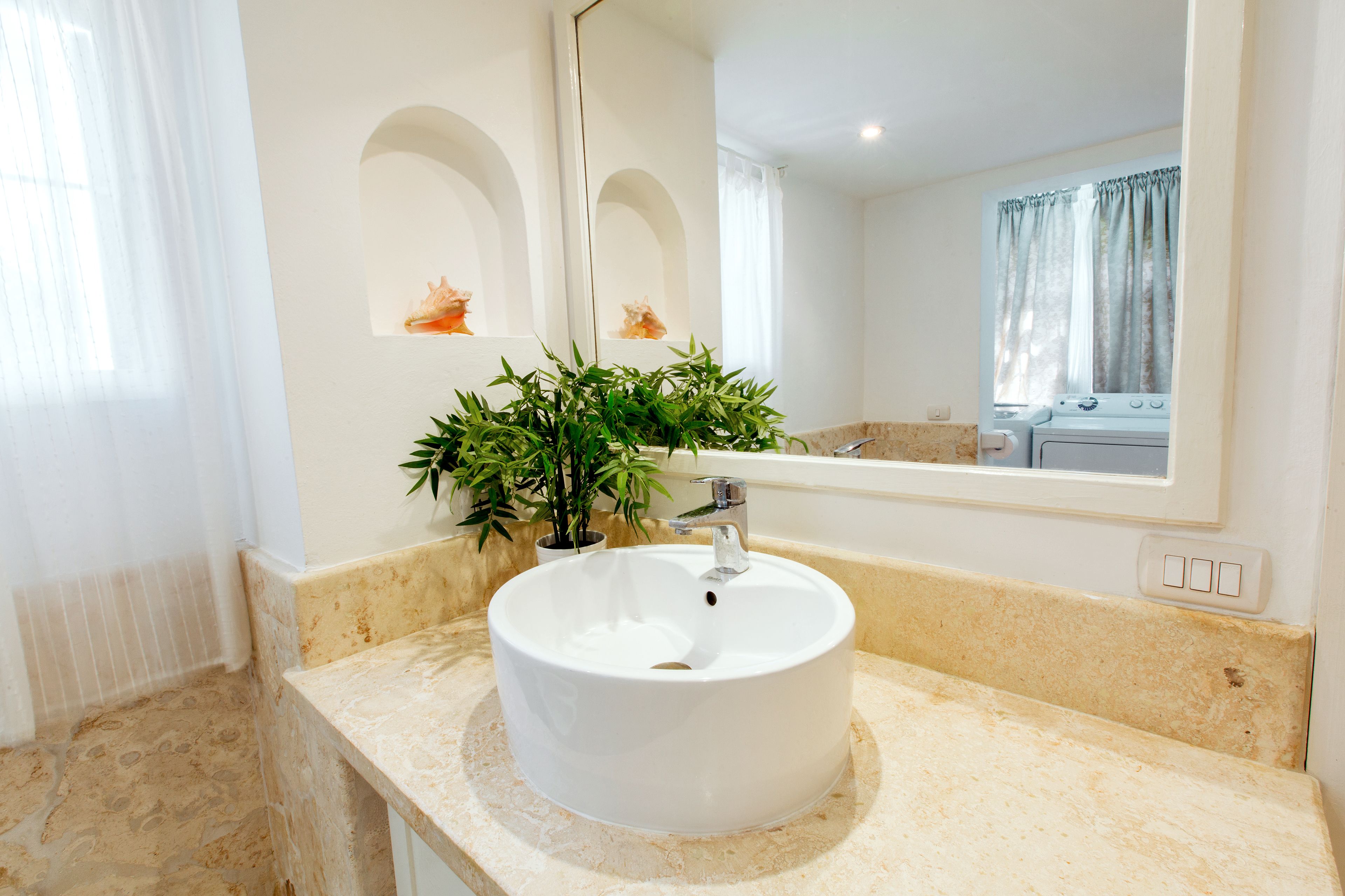 premium villa, 2 bedrooms, garden view, garden area | bathroom sink