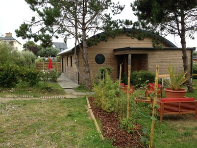 Casa de madera a 50 m de la playa, a 250m de la Pointe de Primel