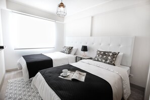 1 quarto, roupas de cama premium, edredons de pluma, cofres nos quartos