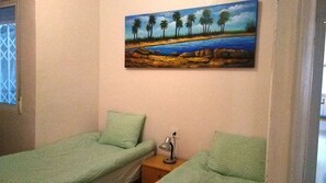 3 bedrooms, iron/ironing board, travel cot, WiFi