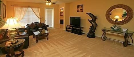 Smart TV, video games, DVD player, table football