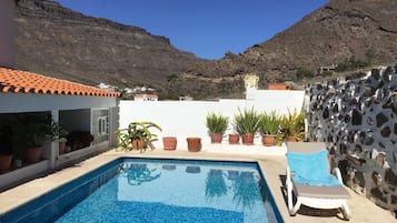 Een verwarmd zwembad