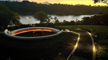 Blick von der Unterkunft