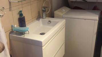 Shower, hair dryer