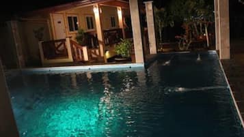 Front of property – evening/night