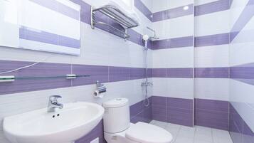 Standard Double Room | Bathroom | Shower, free toiletries, hair dryer, slippers