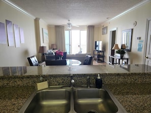 Smart TV, DVD player, video library, stereo - Beach Front Condo , 2 Bedrooms, 2 Baths, (Sleeps 6), Huge Balcony (Panama City Beach)