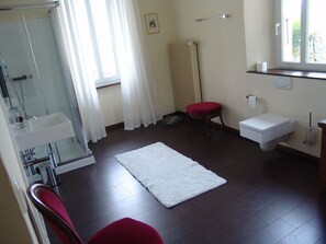 Ducha, secador de pelo, toallas