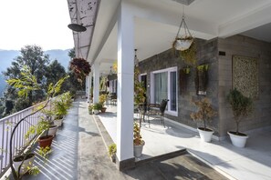 Uitzicht vanaf balkon