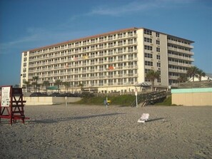 Exterior -  Direct oceanfront and poolside cabana condo  - largest heated pool in DAB ! (Daytona Beach)