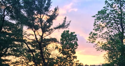 Many perfect sunsets at the magical house on the lake