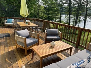 Outdoor dining -  Many perfect sunsets at the magical house on the lake (Ulster Park)
