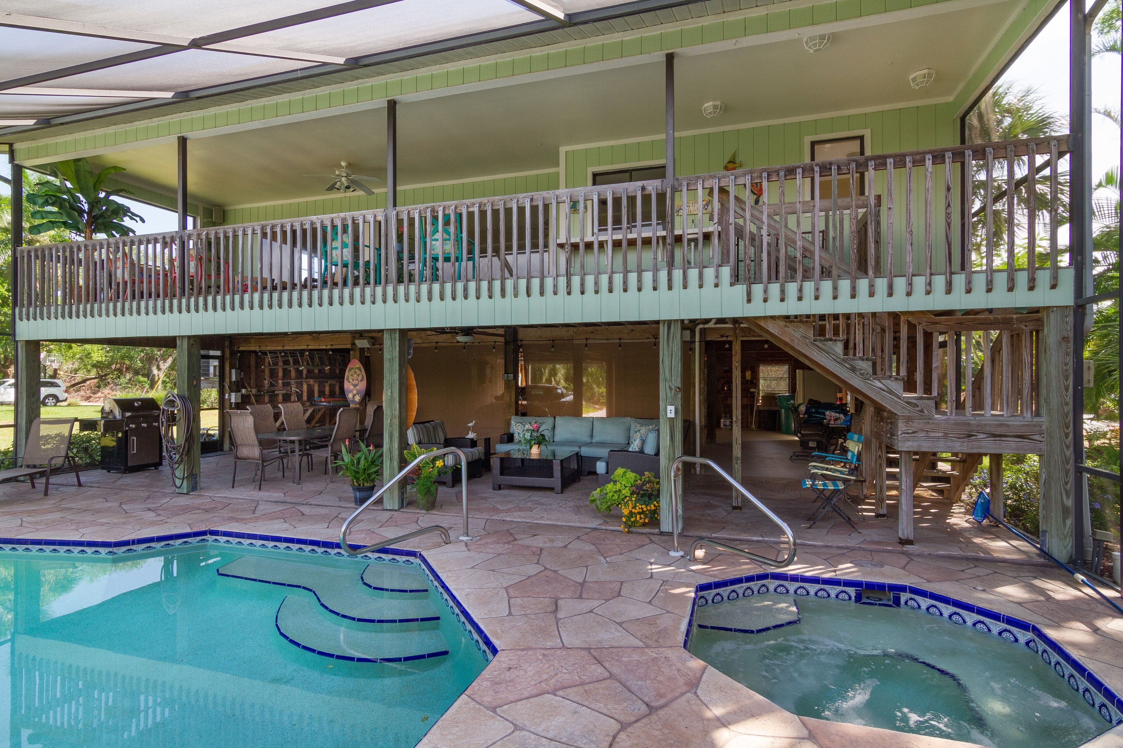 Piscine extérieure, piscine chauffée