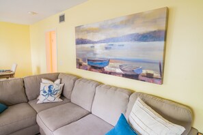 Smart TV, DVD player, music library, stereo