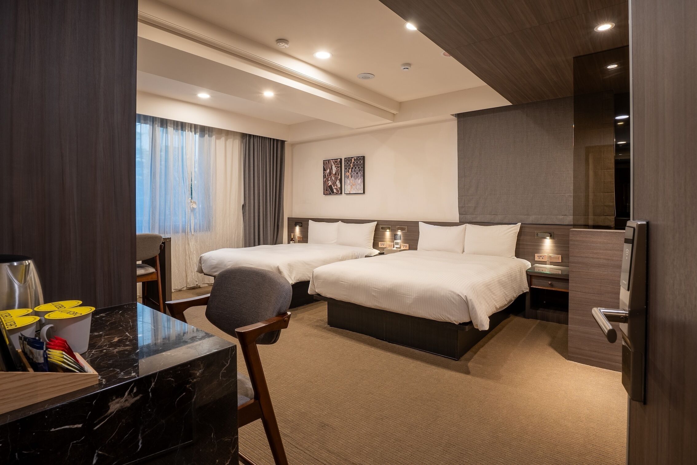 Deluxe Quadruple Room | Premium bedding, desk, laptop workspace, free wired internet