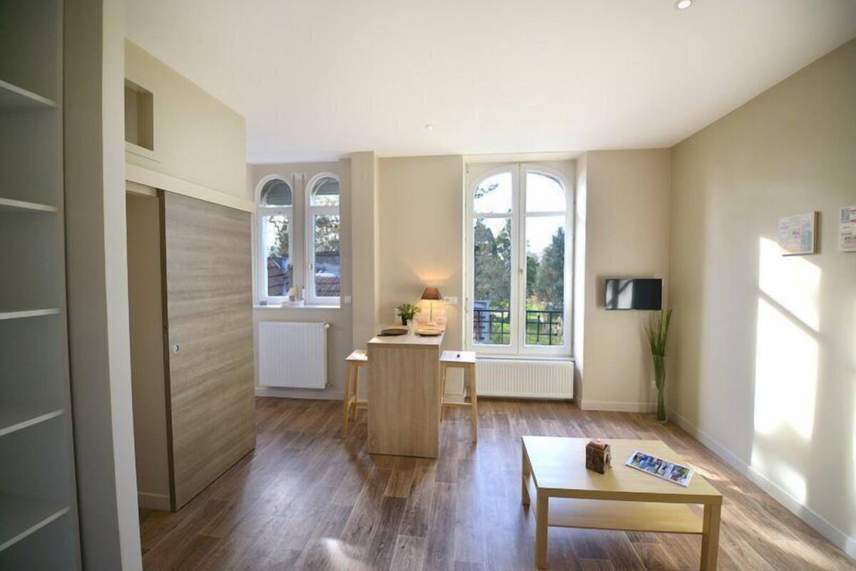 Deluxe-Apartment, mit Bad, Parkblick (Studio Courbet) | Lounge