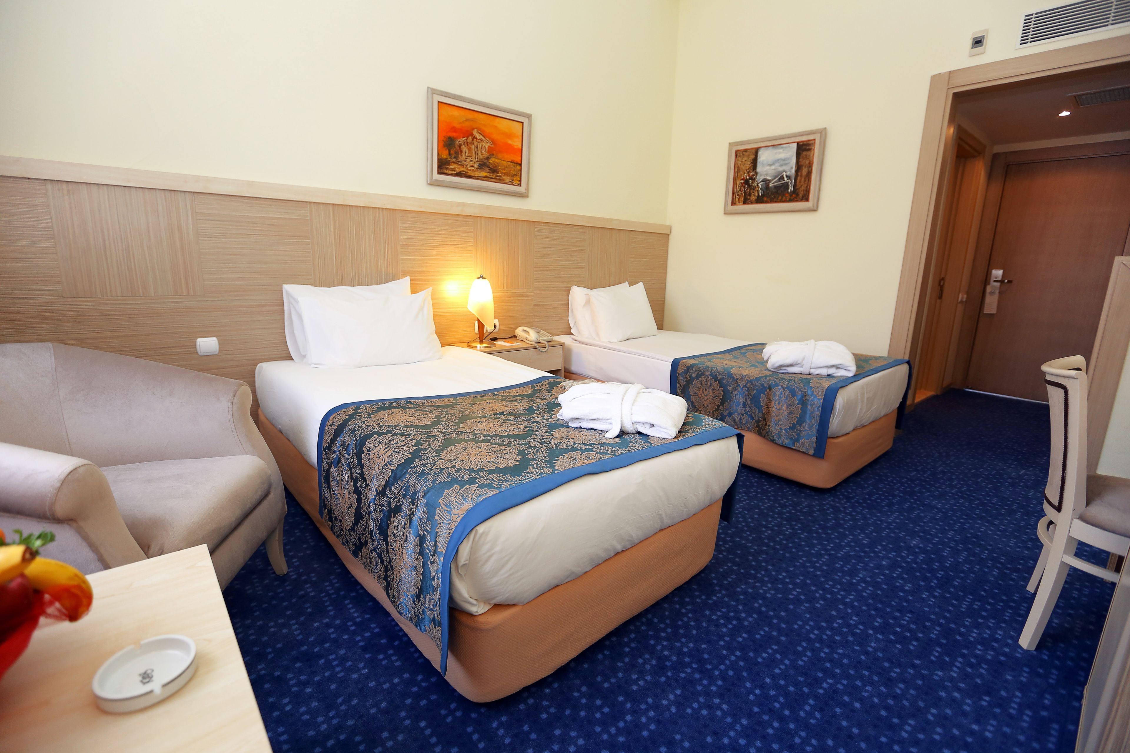 standard double or twin room | minibar, in-room safe, desk, iron/ironing board