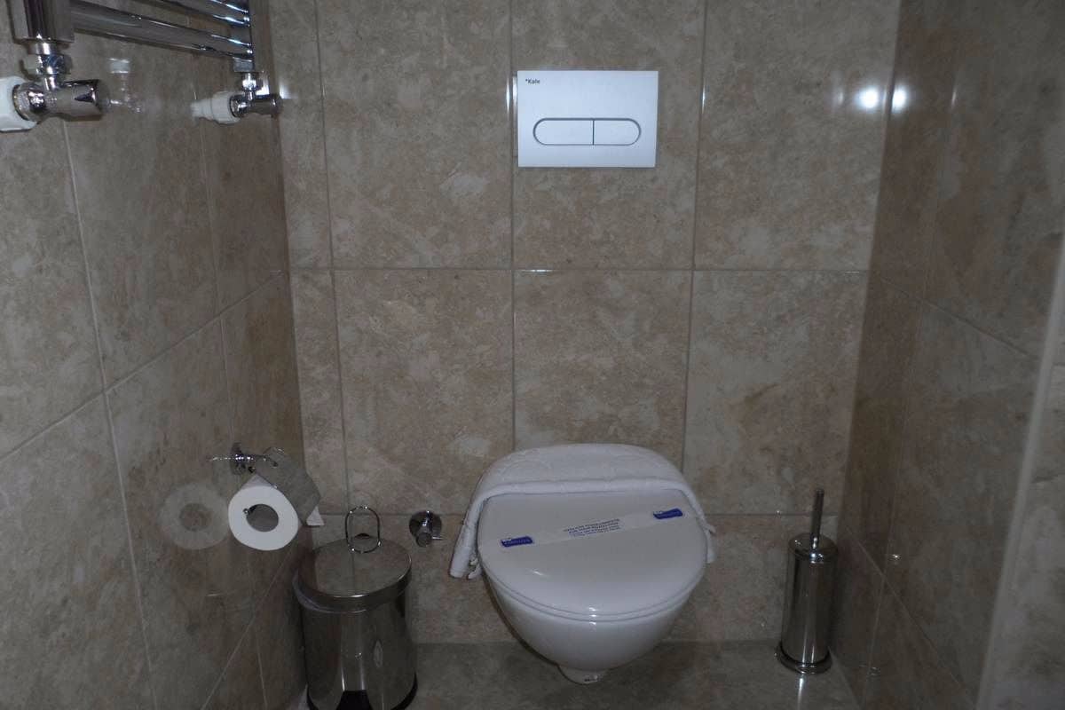 Shower, free toiletries, hair dryer, bathrobes