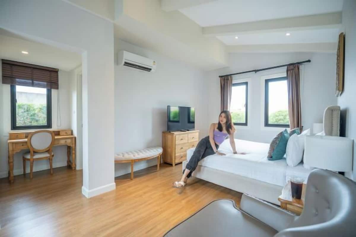 1 slaapkamer, luxe beddengoed, een minibar, een kluis op de kamer