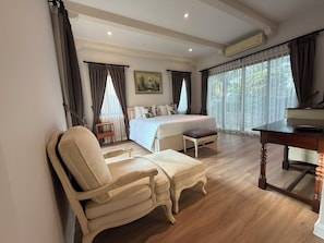 3 Bedroom Villa Garden View  | Ropa de cama de alta calidad, minibar, caja fuerte