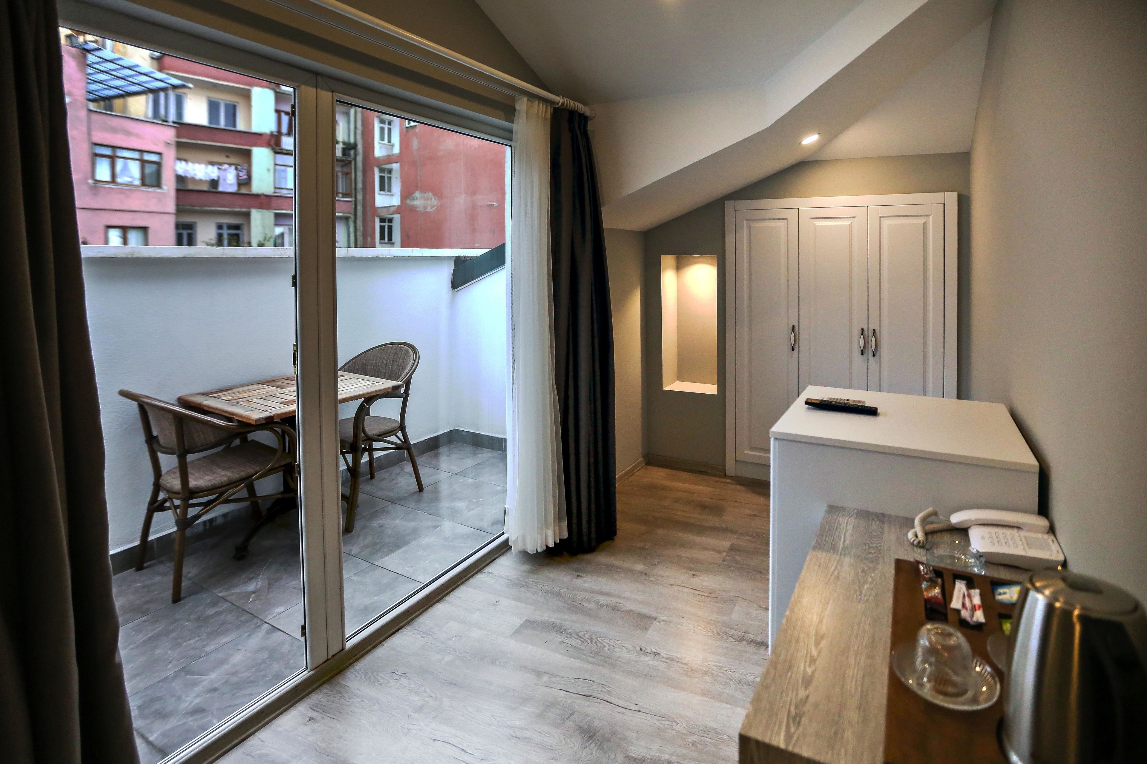 Habitación doble, 1 cama doble, terraza | Balcón