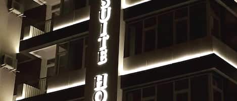 Front of property – evening/night
