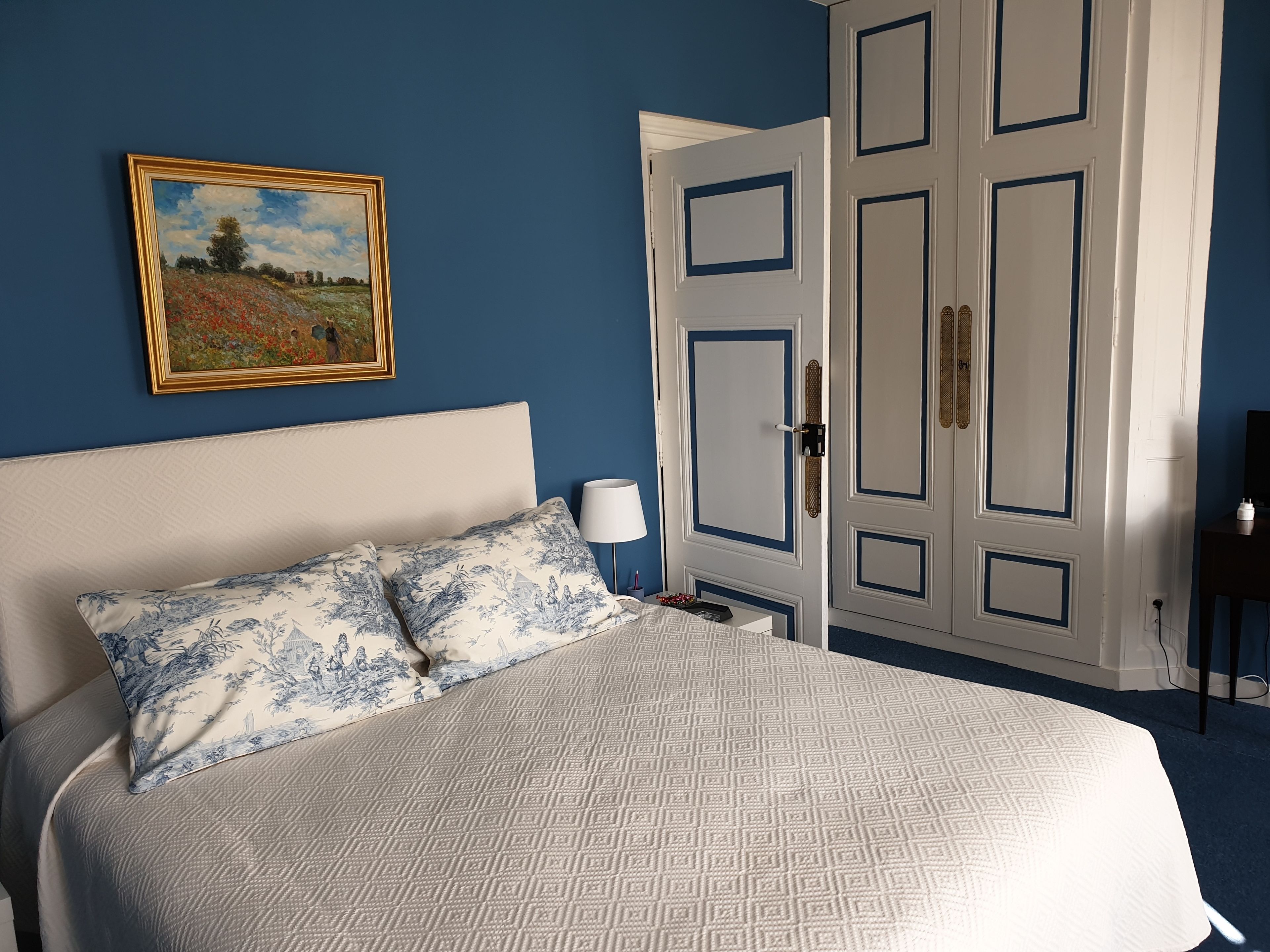 Deluxe-Doppelzimmer, eigenes Bad, Parkblick (Chambre Bleue )