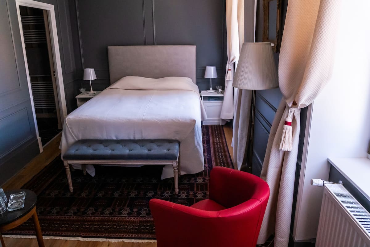 デラックス ダブルルーム 専用バスルーム ヴィンヤードビュー (chambre grise)