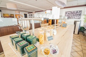 Daily buffet breakfast (EUR 15 per person)