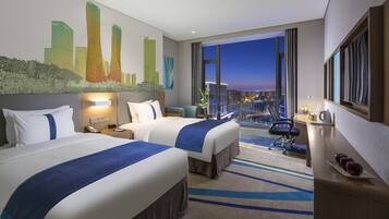 In-room safe, desk, blackout curtains, soundproofing