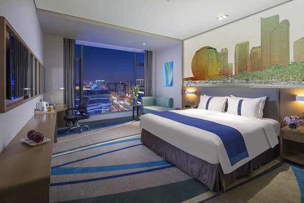 In-room safe, desk, blackout curtains, soundproofing