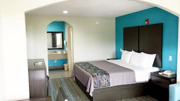 Individually decorated, individually furnished, iron/ironing board