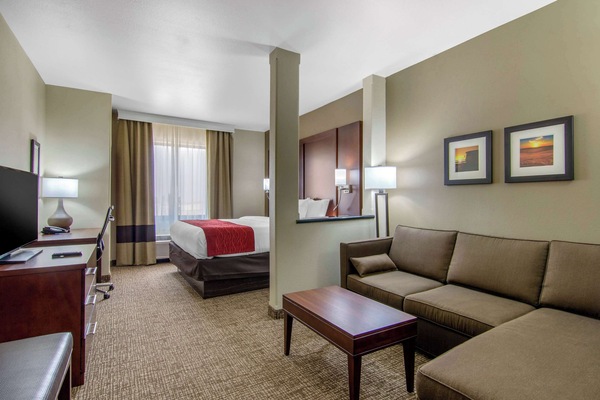 Suite, 1 King Bed with Sofa bed, Non Smoking | Premium bedding, desk, free wired internet, bed sheets