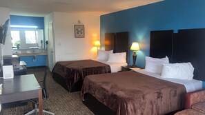 Room, 2 Queen Beds, Smoking | Premium bedding, memory foam beds, desk, blackout drapes