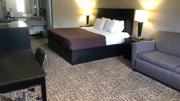 Premium bedding, memory-foam beds, desk, blackout curtains