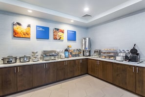 Free daily buffet breakfast