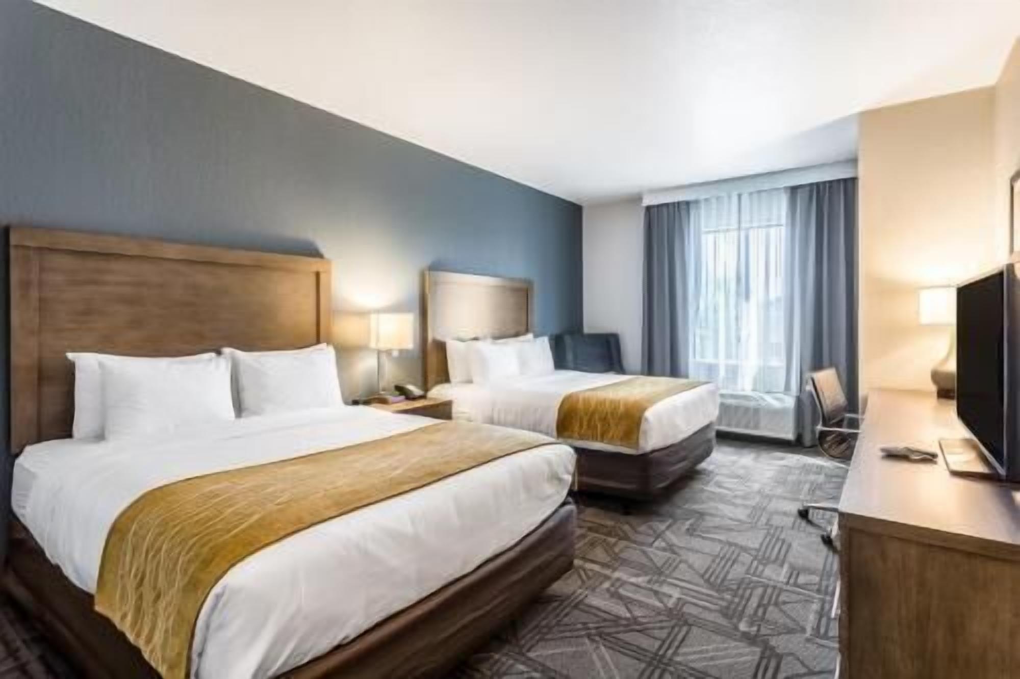 Premium bedding, pillowtop beds, in-room safe, desk