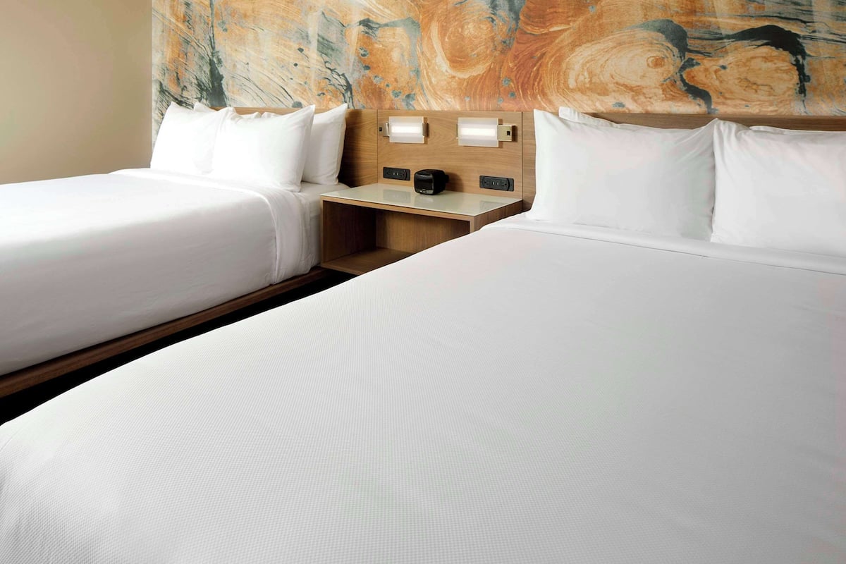 Standard Room, 2 Queen Beds, Non Smoking | Premium bedding, desk, laptop workspace, iron/ironing board