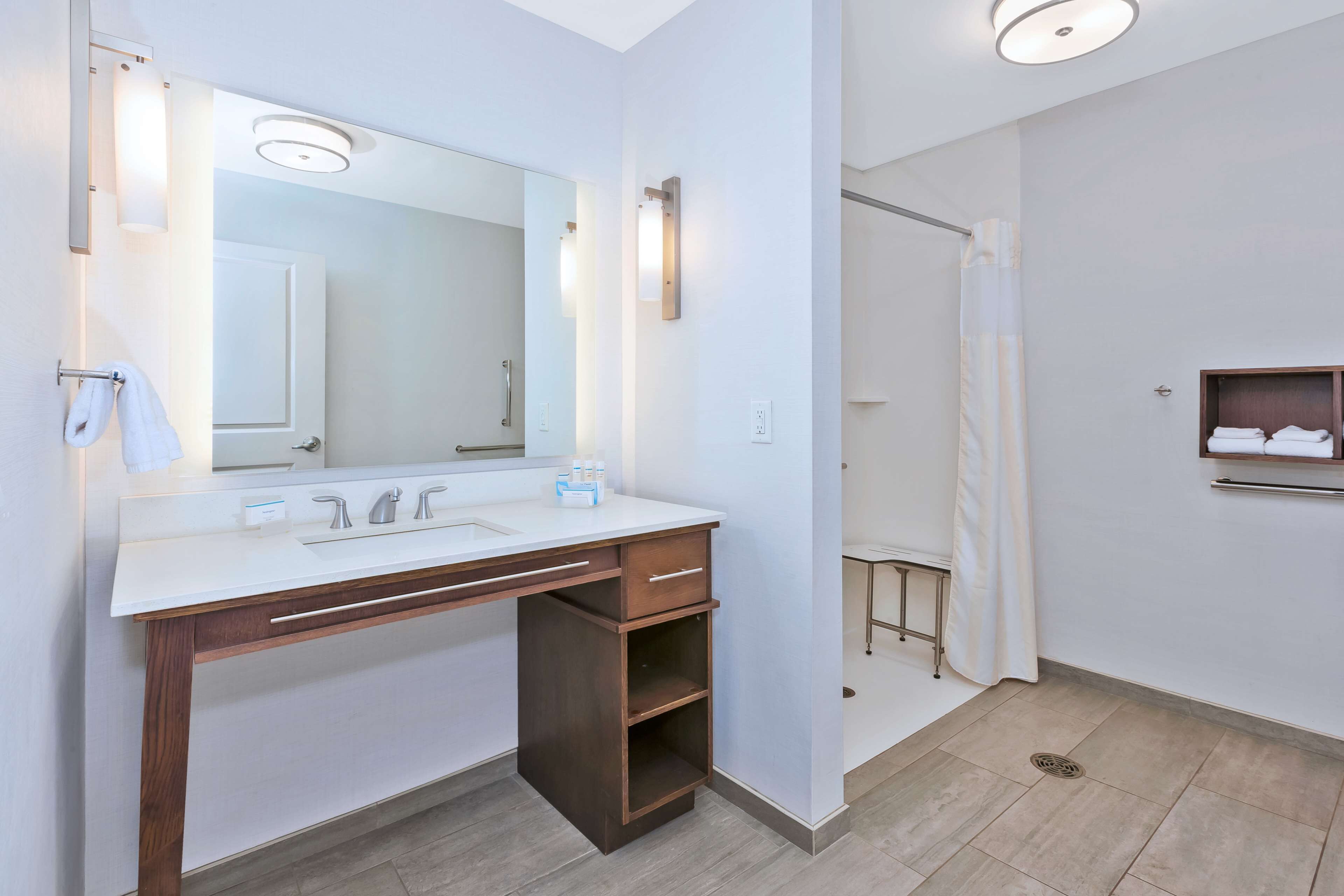 free toiletries, hair dryer, towels