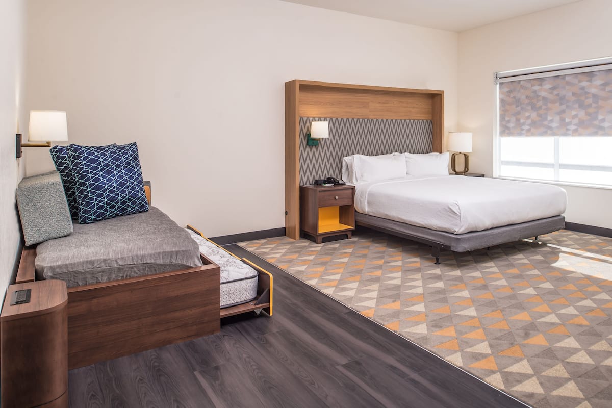 In-room safe, desk, blackout curtains, iron/ironing board