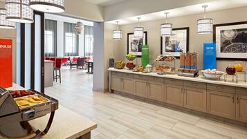 Free daily buffet breakfast