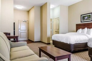 Suite, 2 Queen Beds, Non Smoking | Premium bedding, desk, iron/ironing board, free WiFi