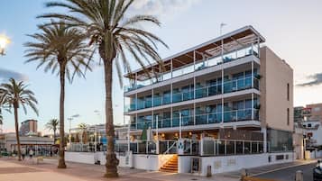 Enjoy ocean views from the hotel's outdoor balconies and deck.