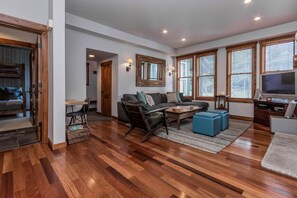 Condo, 2 Bedrooms (Snowcreek #883 Phase V) | Living area | Flat-screen TV - Snowcreek 883 Phase V (Mammoth Lakes)