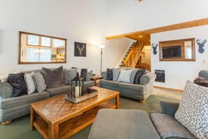 Appart'hôtel, 2 chambres (Val d'Isere #21) | Salle de séjour