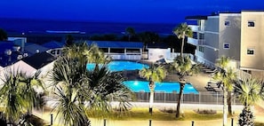 A heated pool