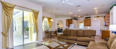 Villa, 4 Bedrooms | Living area | TV