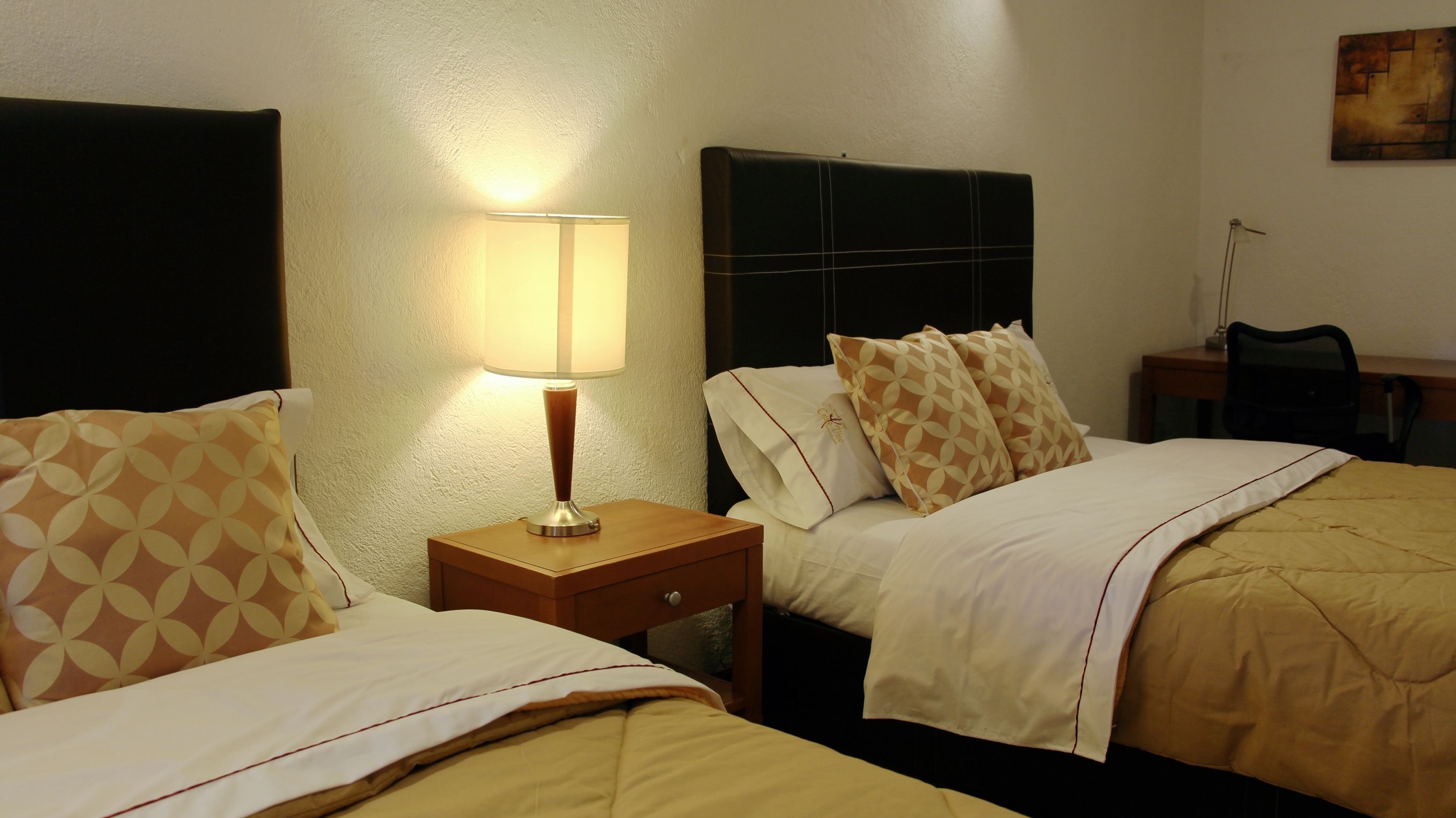 down duvets, desk, soundproofing, free wifi