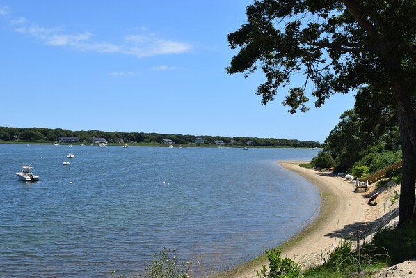 Beach nearby, sun loungers